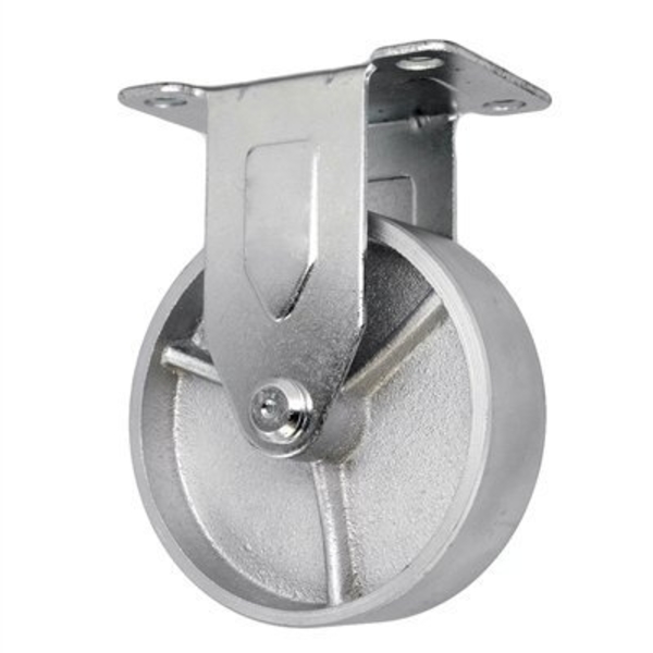 Casterhq 3"x1.25" LIGHT DUTY SEMI-STEEL WHEEL, RIGID CASTER, 300 LB CAPACIT LDRSTL3X125